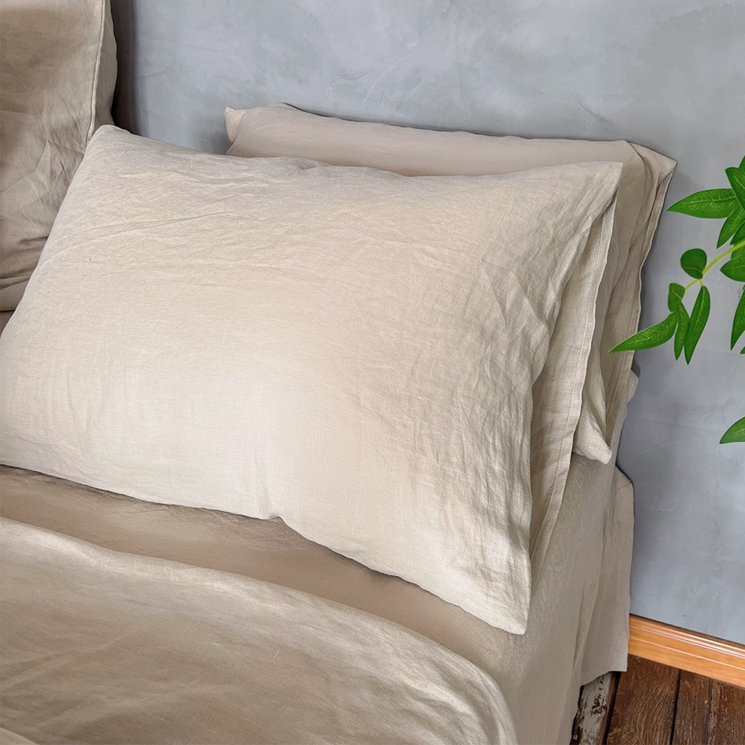 Finest European Natural Linen Pillowslips Linenshed