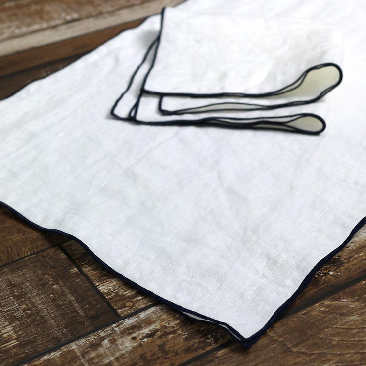 Linen Bourdon Edge Table Placemats Set -Linenshed