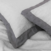 French Color Border Linen Pillowcases (set of 2) - 01