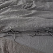 Linen Duvet Cover Lead Grey